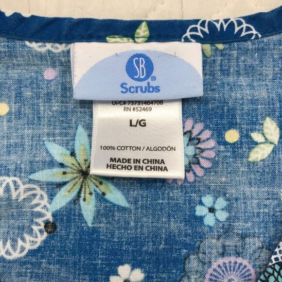 5 Various Brands Women Scrub Tops Size L - Picture 6 of 7